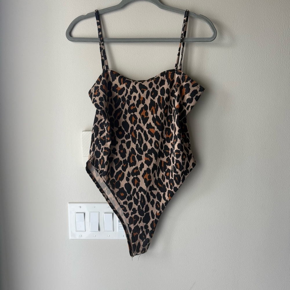Boohoo Leopard Print Body Suit